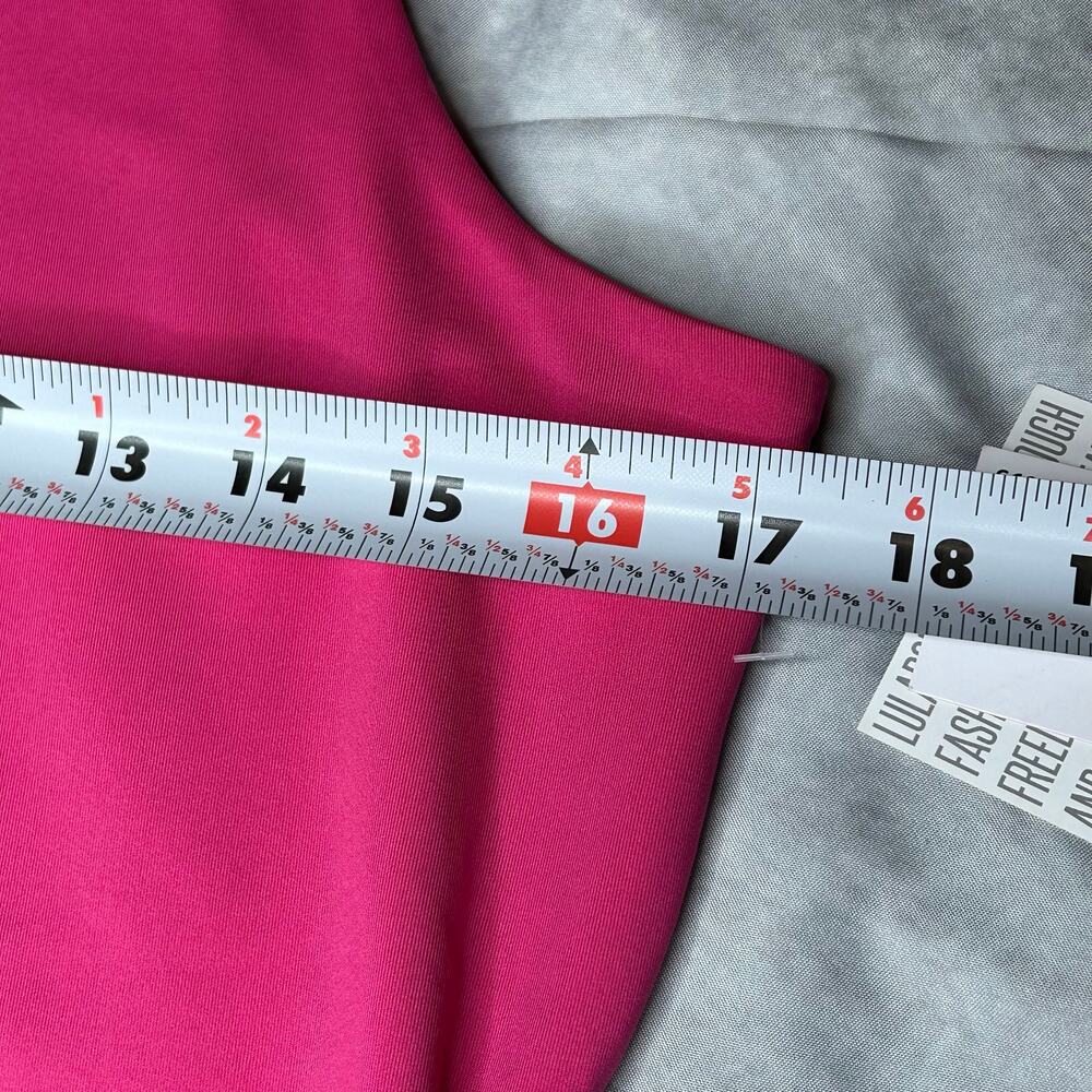 NEW LuLaRoe Tank Top Women Med Bright Pink Scuba Fabric "Jules" Athleisure - Picture 6 of 7
